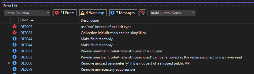 Benefits CodeAnalysis Benefits CodeAnalysis