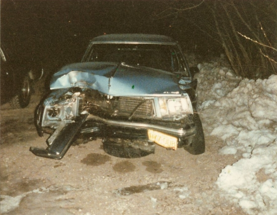 My car went crunch