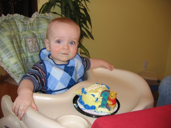 Hayden Eating Cake