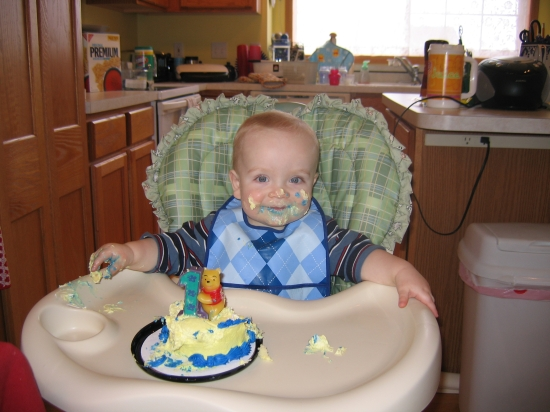 Hayden Eating Cake