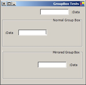 Mirroring a GroupBox - Solved
