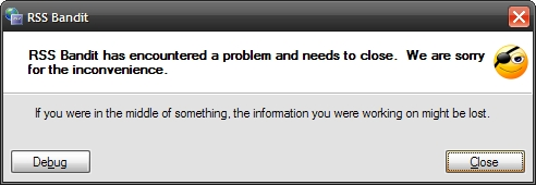 RSS Bandit Woes