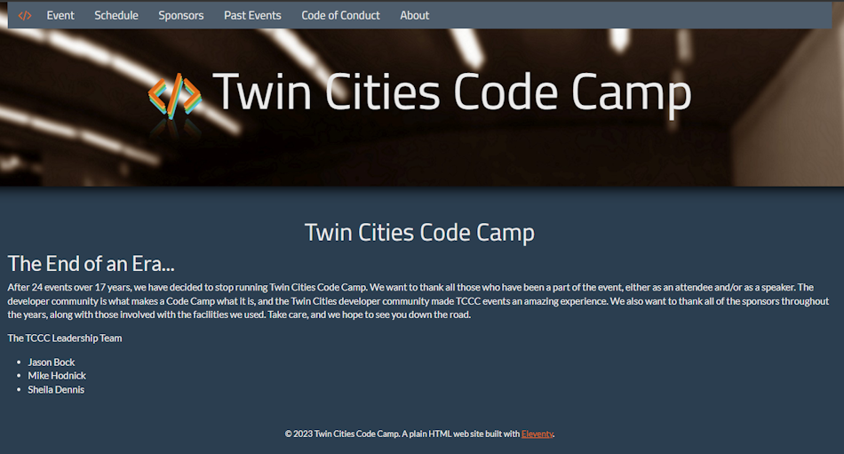 TCCC Web Site TCCC Web Site