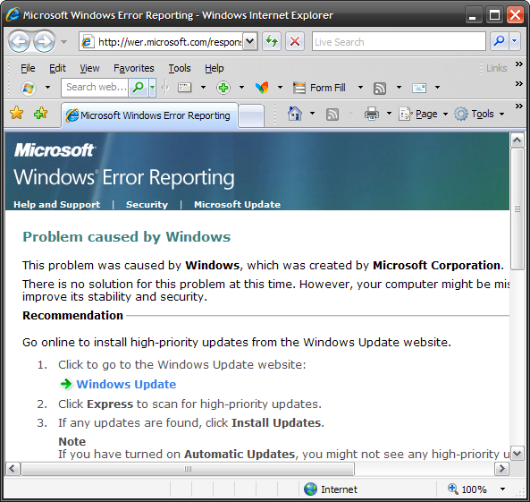 Windows Is The Problem